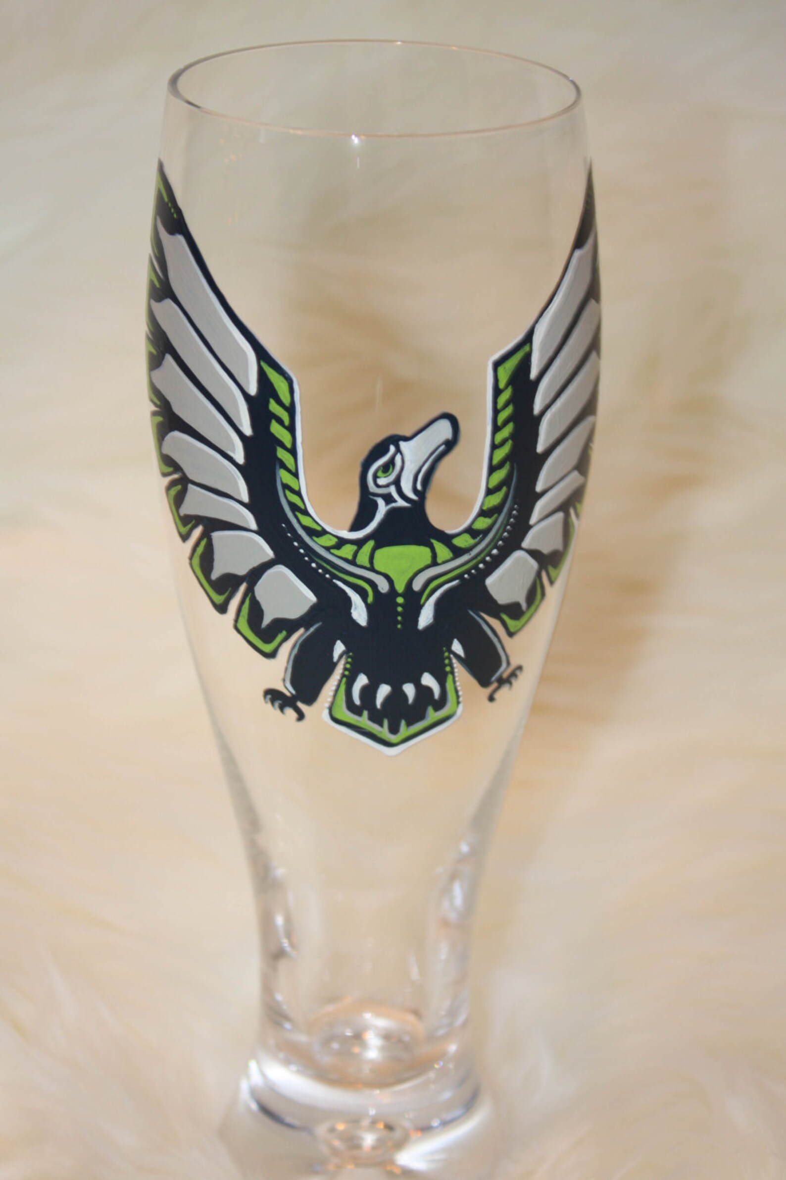 seahawks beer glass