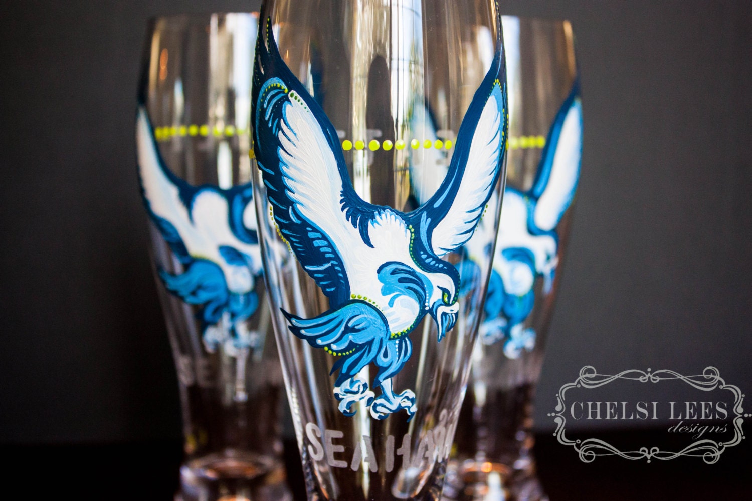 seahawks beer glass
