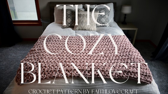 Cozy Blanket Crochet Pattern: Queen/King Size Throw (PDF Pattern)