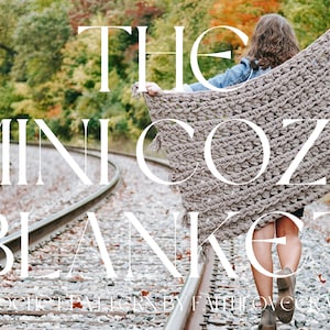 The Mini Cozy Blanket Crochet Pattern, Personal Cozy Crochet Blanket Pattern, The Perfect Throw Crochet Pattern, Office/Work Blanket