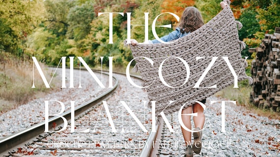Mini Cozy Blanket Crochet Pattern: Personal Throw (PDF Pattern)