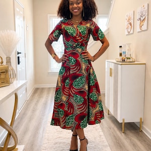 green african dresses Dress emerald green shweshwe dresses