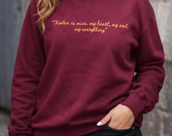Xaden Is Mine Crewneck Sweatshirt | Bookish Romance Quote Pullover