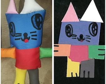 Custom Plush Toy - Softie - made from your child's drawing or photo-drawing come to life