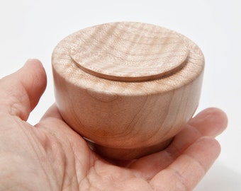 Tiger Maple support spindle bowl, gift for spinner, one of a kind