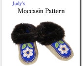 Men's moccasin pattern with instruction booklet, all sizes, gift for man, slipper pattern, instant PDF download