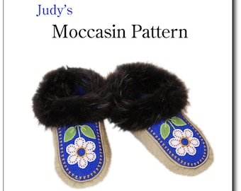 Men's moccasin pattern with instruction booklet, all sizes, gift for man, slipper pattern, instant PDF download