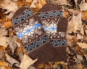 Fair Wind Mittens knitting pattern for women - instant digital download, fair isle, stranded colorwork