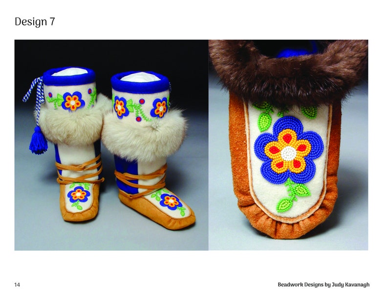 Book of beadwork designs, Ebook, PDF, instant download, moccasins image 2