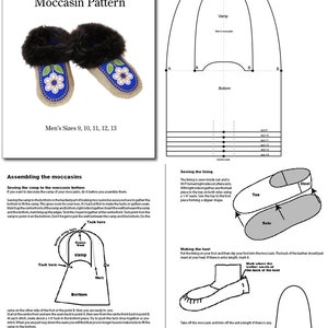 Men's Moccasin Pattern With Instruction Booklet, All Sizes, Gift for ...