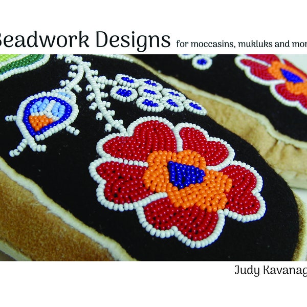 Book of beadwork designs, Ebook, PDF, instant download, moccasins