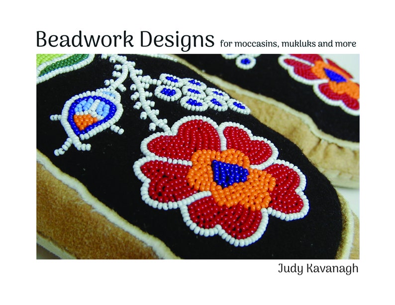 Book of beadwork designs, Ebook, PDF, instant download, moccasins image 1
