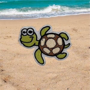 Turtle  Iron-On Embroidery Patch
