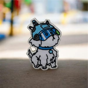 Dog Iron-On Embroidery Patch