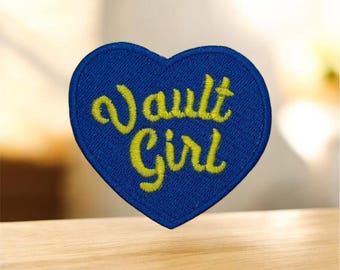 Vault Girl opstrijkbare borduurpatch