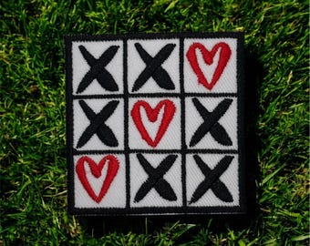 XO opstrijkbare borduurpatch