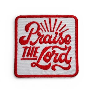 Praise Iron-On Embroidery Patch