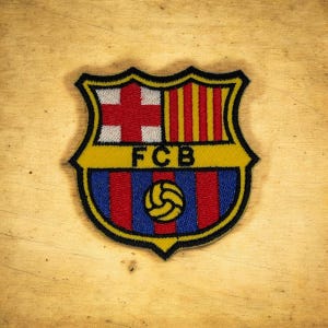 FCB-lapp Stryk-på-broderilapp
