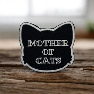 Cat Iron-On Embroidery Patch