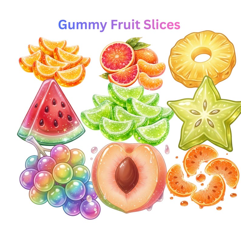 Y2K Gimme Gummy Aesthetic Clipart PNG | Rainbow Jelly Candy Stickers ...