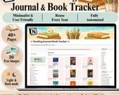 Notion Reading Tracker, Digital Bookshelf, Yearly Reading Journal for Book Reviews, TBR Tracker, Series tracker, Reading Challenge template