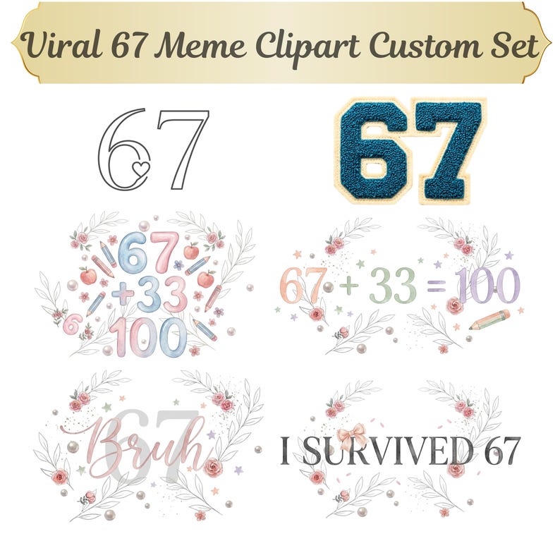 67 PNG Coquette Numbers Clipart – 31 Aesthetic Number Designs, Cute ...