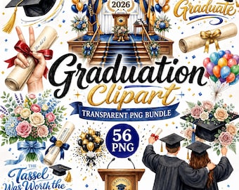 Class of 2026 Tech Graduation PNG Bundle | Senior 2026 Clipart ...