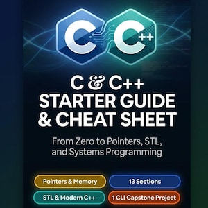 C & C++ プログラミングガイド | スターターキット、チートシート（デジタルダウンロード）
