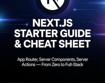 Weiter.js Spickzettel PDF - Lerne App Route 2018 , React SSR, digitaler Download
