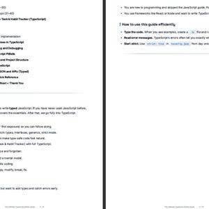 TypeScript Programmier-Anleitung & Spickzettel | Anfänger bis Projekt (Digitaler Download) Bild 3