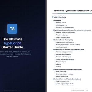 TypeScript Programmier-Anleitung & Spickzettel | Anfänger bis Projekt (Digitaler Download) Bild 2