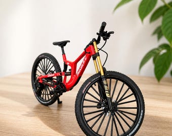 Alloy Diecast Mountain Bike Model, Realistic MTB Replica, Desk Decor, Cycling Accessory