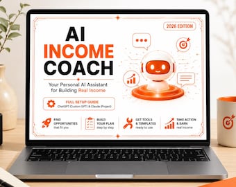 AI Income Coach Custom AI Assistant Prompt Template Make Money With AI System Prompt Business Coach Bot Setup Guide