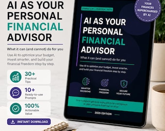 AI Financial Advisor Guide PDF Personal Finance Ebook Budgeting, Investing & Debt Freedom with ChatGPT Instant Download