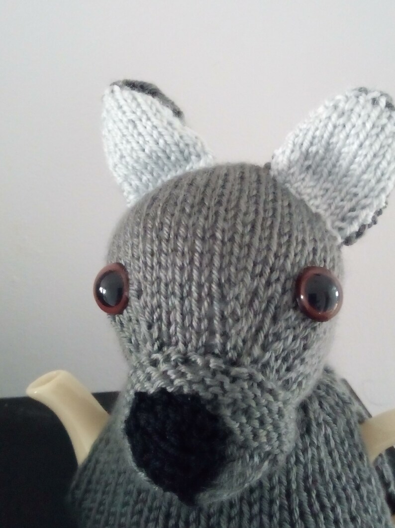 French Bulldog Hand Knitted Tea Cosy to fit small 2 cup tea pot