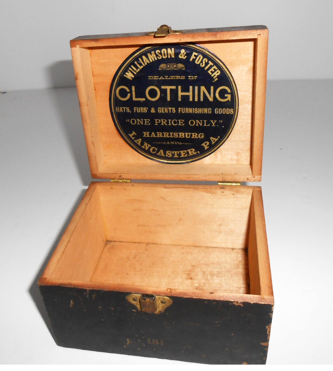 Antique Box Wooden Box Vintage Clothing Accessory | Etsy