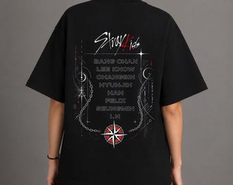 Stray Kids Members T Shirt, SKZ Member Graphic Tee, Bang Chan Lee Know Hyunjin Felix Han Changbin Seungmin I.N Kpop Fan Gift