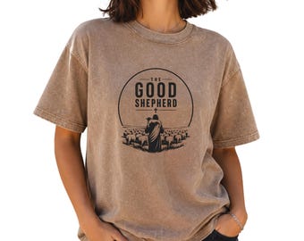 Christian Good Shepherd Shirt, Jesus and Sheep Tee, Bible Verse Shirt,Church Shirt, Gift for Christian