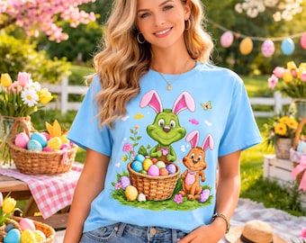 Grinch Easter Bunny Shirt, Comfort Colors Graphic Tee, Funny Spring Holiday Apparel