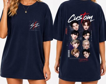 Stray Kids SKZ Custom T-Shirt | Kpop Merch Unisex Tee | Bang Chan Lee Know Changbin Hyunjin Han Felix Seungmin I.N.