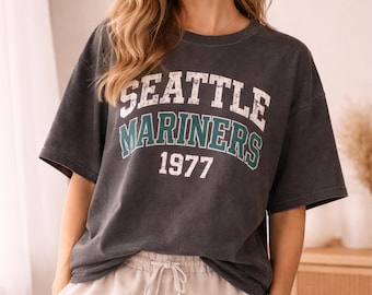 Vintage Seattle Mariners Est 1977 Baseball T-Shirt, Retro Streetwear Tee