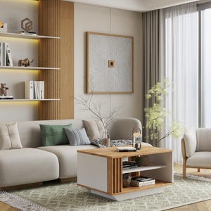 Living Room Interior Design, Custom Living Room Design, 3D Architectural Rendering, Professional Interior e-Design Services