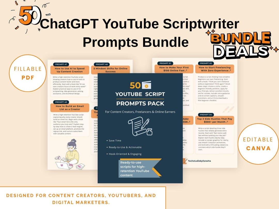 Chatgpt Prompts Bundle | 50 AI Content Strategy Prompts | PLR Digital ...