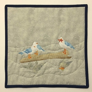 McKenna Ryan Applique Quilt, A Moment to Reflect, McKenna Ryan From the Coast With Love, Applique Art Quilt, Quilted Wall Hanging
