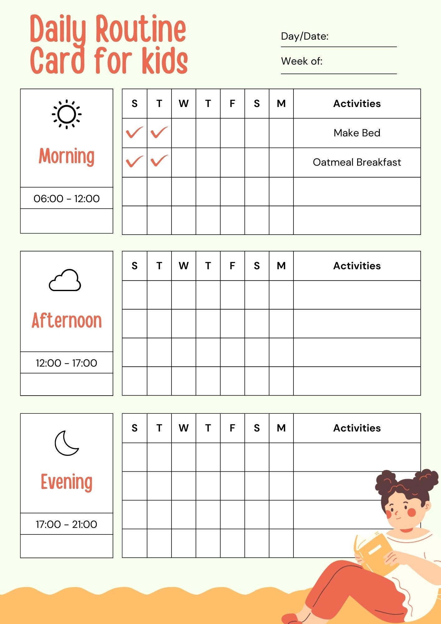 Daily Routine Cards for Kids | Visual Schedule, Toddler Homeschool ...