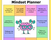 Kids Growth Mindset Planner | SEL Journal, Positive Thinking Worksheets (Digital Download)