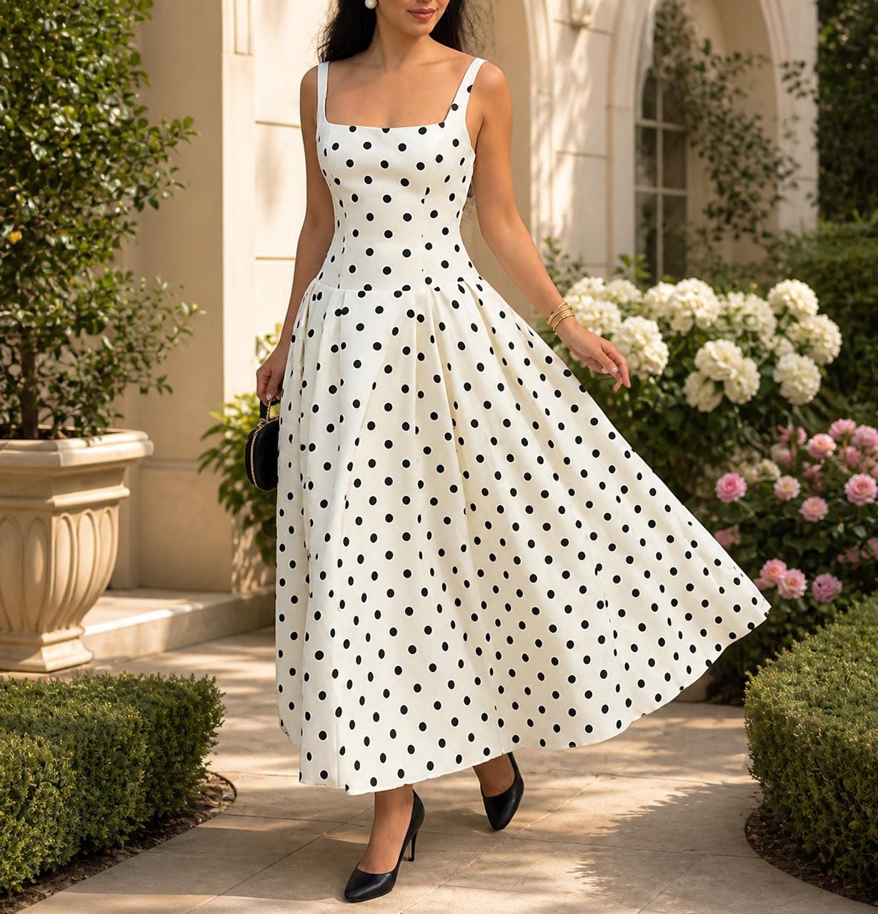 princess polly baby blue dress 50s Polka Dot Dress