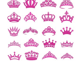 Crown Embroidery Designs | Royal Queen, King ,Prince and Princess Crowns (11 Sizes) (Instant download)