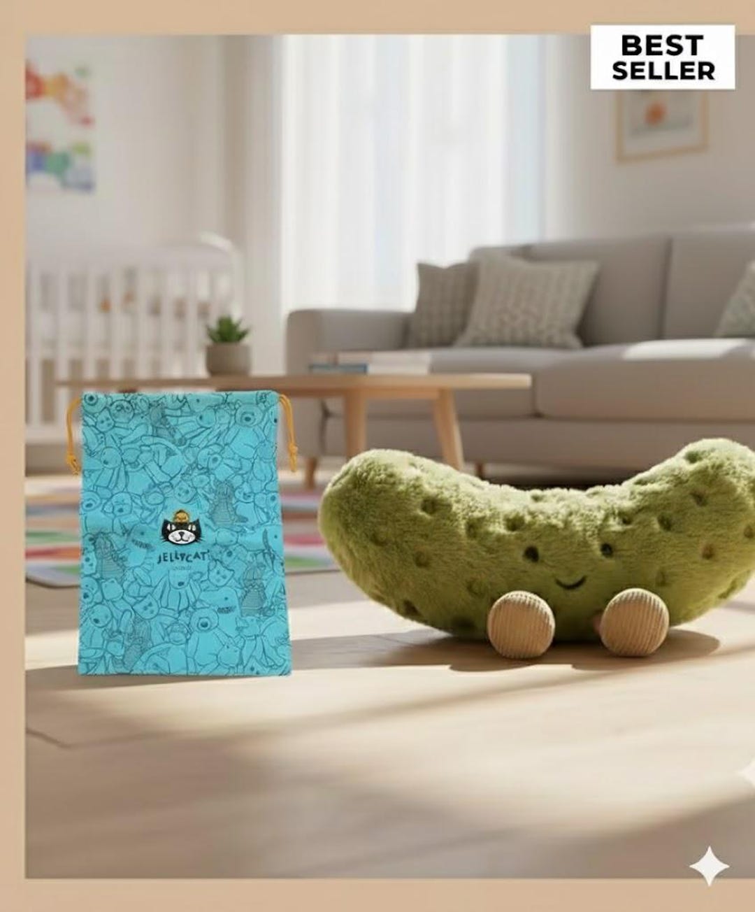 Jellycat Amuseables Pickle Plush Toy – Stuffed Plush, Fun Collectible ...