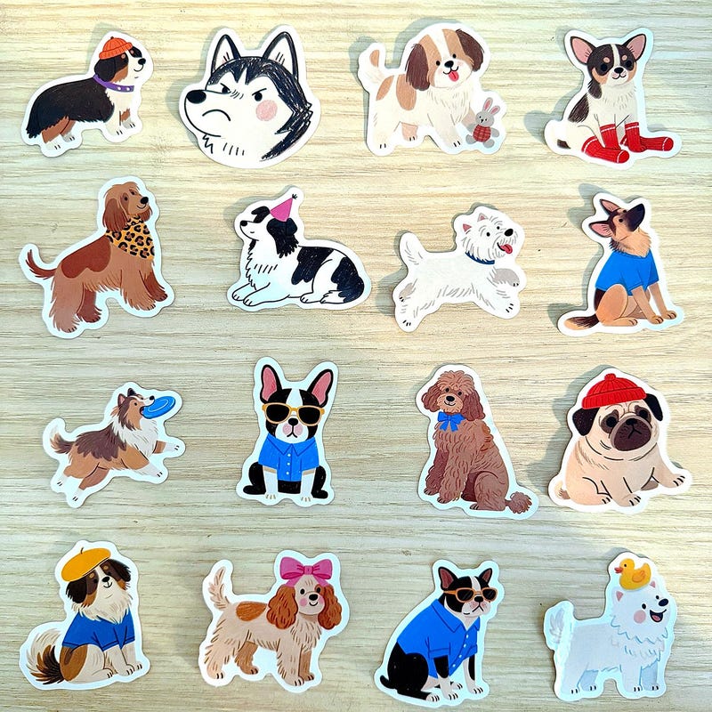Stickers de perros - Etsy México